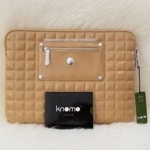 NEW KNOMO OF LONDON BAYSWATER 13" SLIM LAPTOP BAG